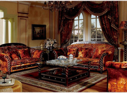 Elegant designer antique style couch suite 3+1 seater sofa set baroque rococo